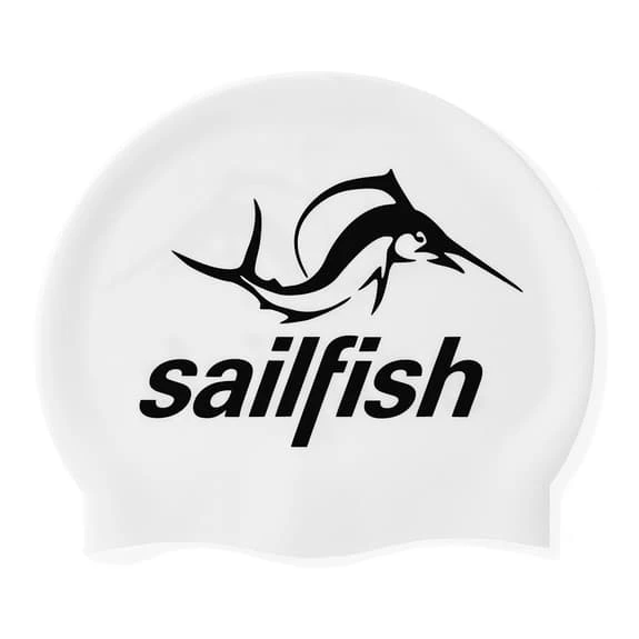 Swimming Cap Sailfish Silicon Cap White 1 Swimming Cap Sailfish Silicon Cap White