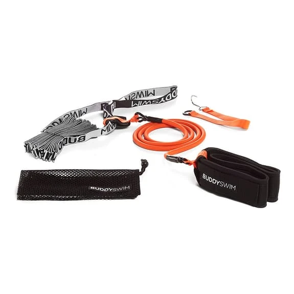 BuddySwim Stationary Belt Black Orange 1 BuddySwim Stationary Belt Black Orange
