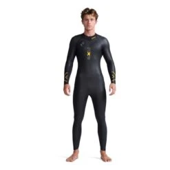 2XU Propel 1 Wetsuit Black Yellow Grey