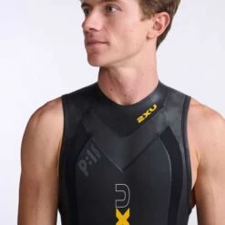 2XU Propel 1 Sleeveless Wetsuit Black Yellow 9 2XU Propel 1 Sleeveless Wetsuit Black Yellow -Flow Stroke Sales 2x mw4992c blk.abn 004