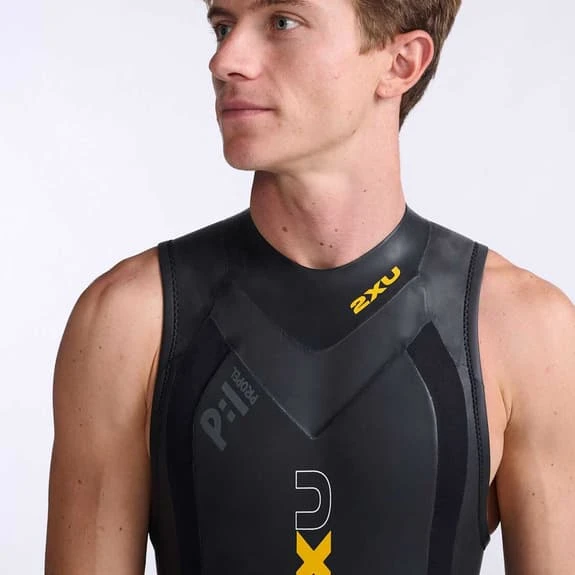 2XU Propel 1 Sleeveless Wetsuit Black Yellow 4 2XU Propel 1 Sleeveless Wetsuit Black Yellow - Image 4