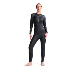 2XU Propel 1 Long Sleeve Wetsuit Black Yellow Women