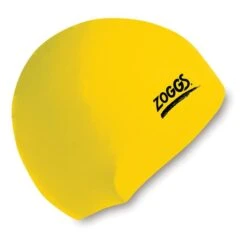 Zoggs Silicone Cap Plain Yellow
