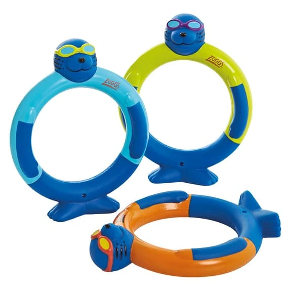 Zoggs Zoggy Dive Rings Green Blue Orange 1 Zoggs Zoggy Dive Rings Green Blue Orange