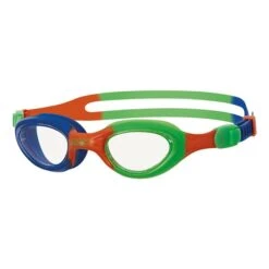 Zoggs Little Super Seal Swim Goggles Blue Orange Green Junior