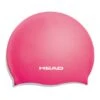 Head Silicone Flat Swimming Cap Pink Kids