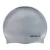Swimming Cap Speedo Plain Flat Silicone Gray