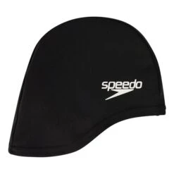 Swimming Cap Speedo Polyester Cap Black Child