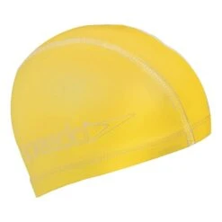 Speedo Junior Pace Swimming Cap Yellow Kids