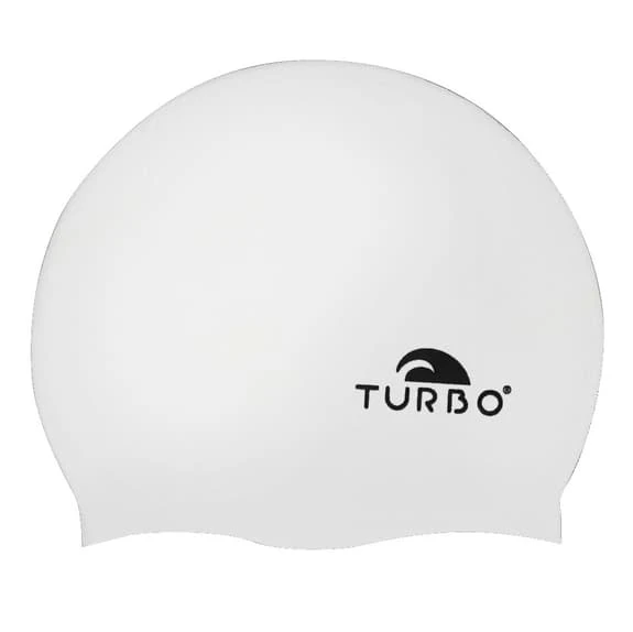 Turbo Silicone Swimming Cap White 1 Turbo Silicone Swimming Cap White