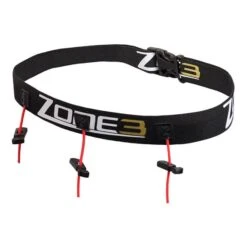 Zone3 Race Number Belt Black Kids
