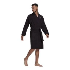 Adidas Value Bathrobe Black -Flow Stroke Sales ad fs3373 004