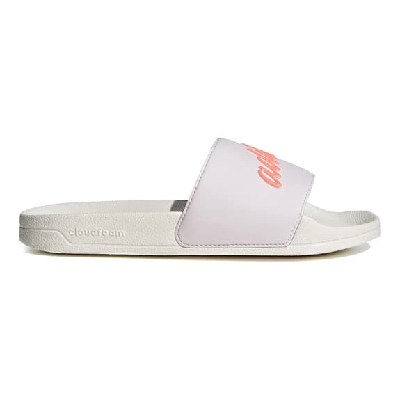 Adidas Adilette Shower Flip Flops White Pink Women 1 Adidas Adilette Shower Flip Flops White Pink Women