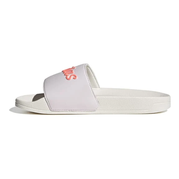 Adidas Adilette Shower Flip Flops White Pink Women 2 Adidas Adilette Shower Flip Flops White Pink Women - Image 2