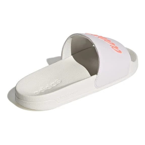 Adidas Adilette Shower Flip Flops White Pink Women 4 Adidas Adilette Shower Flip Flops White Pink Women - Image 4