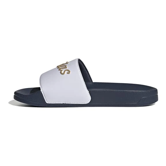 Adidas Adilette Shower Flip Flops White Gold Black Women 2 Adidas Adilette Shower Flip Flops White Gold Black Women - Image 2