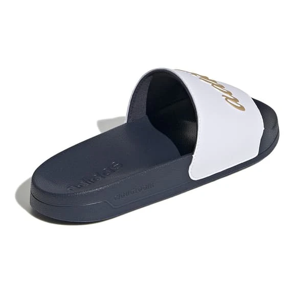 Adidas Adilette Shower Flip Flops White Gold Black Women 4 Adidas Adilette Shower Flip Flops White Gold Black Women - Image 4