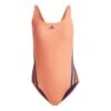 Adidas 3-Stripes Swimsuit Orange Salmon Lilac Women