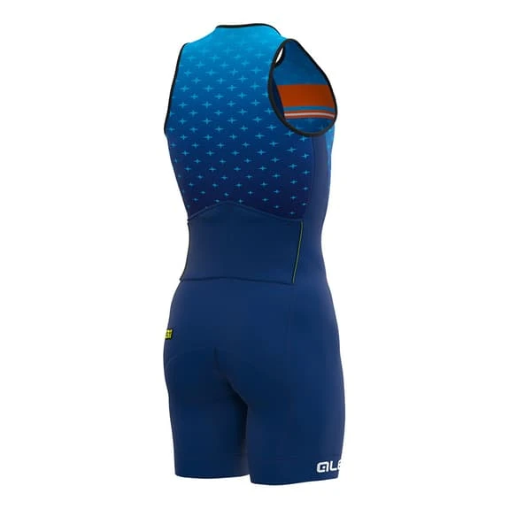ALE Alé Stars Long Sleeveless Trisuit Blue Orange 2 ALE Alé Stars Long Sleeveless Trisuit Blue Orange - Image 2
