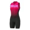 ALE Alé Stars Long Sleeveless Trisuit Pink Black Women