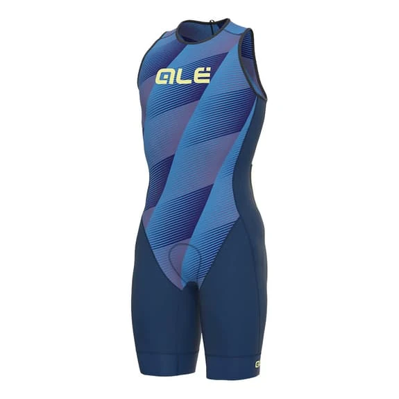 ALE Alé Square Sleeveless Trisuit Navy Blue 1 ALE Alé Square Sleeveless Trisuit Navy Blue