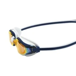 Aqua Sphere Fastlane Swim Goggles White Black With Mirrored Lenses -Flow Stroke Sales aqs ep2990406lmr 005