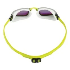 Aqua Sphere Fastlane Swimming Goggles Yellow Blue With Mirrored Yellow Lenses -Flow Stroke Sales aqs ep2990907lmy 004