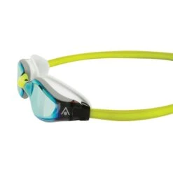 Aqua Sphere Fastlane Swimming Goggles Yellow Blue With Mirrored Yellow Lenses -Flow Stroke Sales aqs ep2990907lmy 006