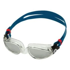 Aqua Sphere Kaiman Swimming Goggles Blue With Mirrored Grey Lenses -Flow Stroke Sales aqs ep3000098lms 003