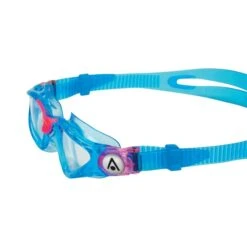 Aqua Sphere Kayenne Swimming Goggles Blue Pink With Clear Lenses Kids -Flow Stroke Sales aqs ep3014302lc 005
