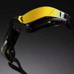 Aqua Sphere XCEED Swimming Goggles Black With Mirrored Yellow Lenses -Flow Stroke Sales aqs ep3030101lmy 005