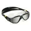 Aqua Sphere Vista Swimming Goggles Black Yellow With Grey Mirrored Lenses