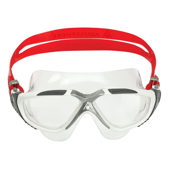 Aqua Sphere Vista Swimming Goggles Red With Clear Lenses 2 Aqua Sphere Vista Swimming Goggles Red With Clear Lenses - Image 2