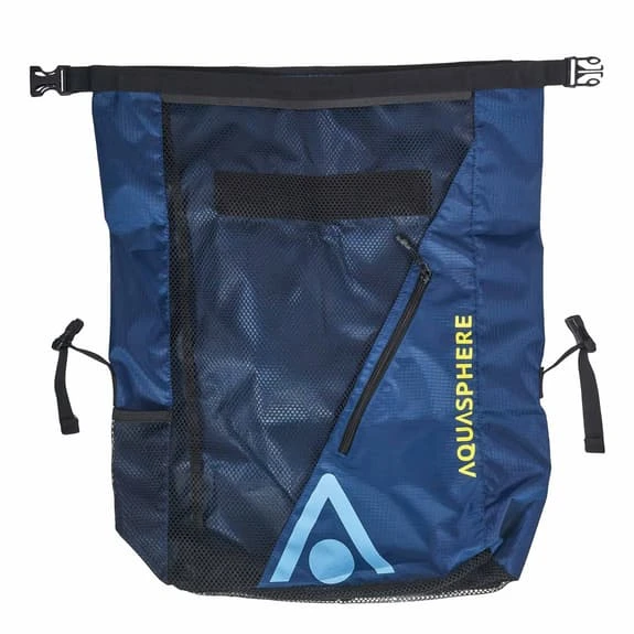 Aqua Sphere Gear Mesh 30L Bag Blue Yellow 1 Aqua Sphere Gear Mesh 30L Bag Blue Yellow