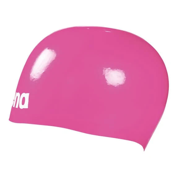 Arena Moulded Pro II Swimming Cap Pink 2 Arena Moulded Pro II Swimming Cap Pink - Image 2