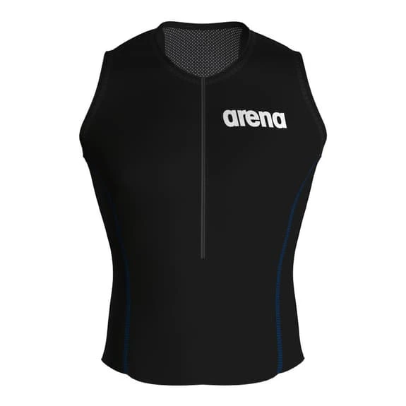 Arena Tri ST 2.0 Sleeveless Top Black Blue 1 Arena Tri ST 2.0 Sleeveless Top Black Blue