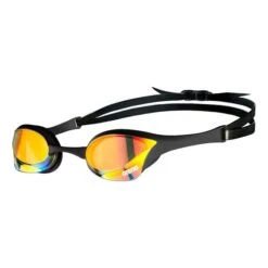 Arena Cobra Ultra Swipe Sunglass Googles Black With Yellow Lenses