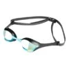 Arena Cobra Ultra Swipe Swimming Goggles Black With Green Blue Mirrored Lenses