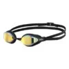 Arena Air Speed Swimming Goggles Black With Yellow Mirrored Lenses