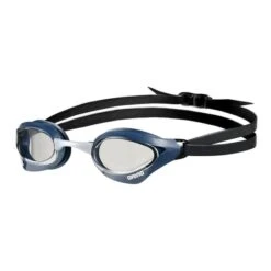 Arena Cobra Core Swimming Goggles Grey Blue With Clear Lenses