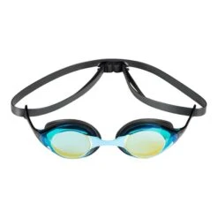 Arena Cobra Mirror Swim Goggles Black With Blue Green Mirrored Lenses