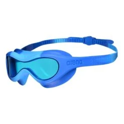 Arena Spider Mask Goggles Blue With Blue Lens Kids