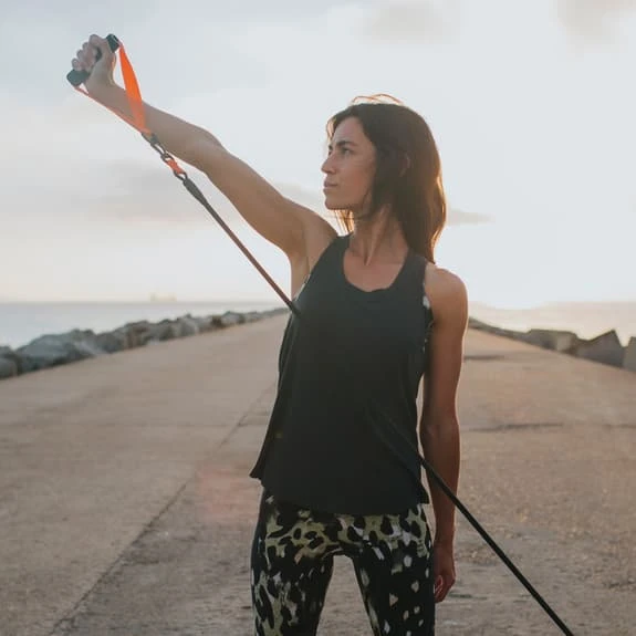 Buddyswim Ultimate Dryland Medium Black Orange Resistance Bands 2 Buddyswim Ultimate Dryland Medium Black Orange Resistance Bands - Image 2