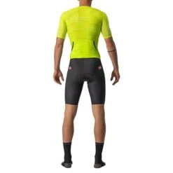 Castelli Personal Record Speed Suit Rosso Corsa Short Sleeve Trisuit Lime Green -Flow Stroke Sales ca 8620091 383 002