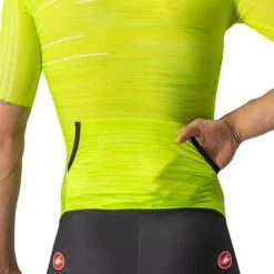 Castelli Personal Record Speed Suit Rosso Corsa Short Sleeve Trisuit Lime Green -Flow Stroke Sales ca 8620091 383 003