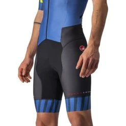 Castelli Personal Record Speed Suit Rosso Corsa Short Sleeve Trisuit Blue Lime Green -Flow Stroke Sales ca 8620092 417 006