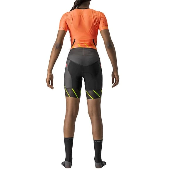 Castelli Free Sanremo 2 Rosso Corsa Short Sleeve Trisuit Red Coral Black Women 2 Castelli Free Sanremo 2 Rosso Corsa Short Sleeve Trisuit Red Coral Black Women - Image 2