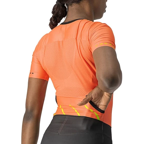 Castelli Free Sanremo 2 Rosso Corsa Short Sleeve Trisuit Red Coral Black Women 4 Castelli Free Sanremo 2 Rosso Corsa Short Sleeve Trisuit Red Coral Black Women - Image 4