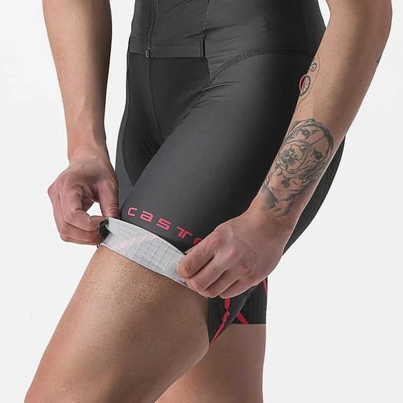 Castelli Free Sanremo Rosso Corsa Sleeveless Trisuit Black Red Hibiscus Women 6 Castelli Free Sanremo Rosso Corsa Sleeveless Trisuit Black Red Hibiscus Women - Image 6