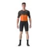 Castelli Sanremo Ultra Rosso Corsa Short Sleeve Trisuit Black Orange
